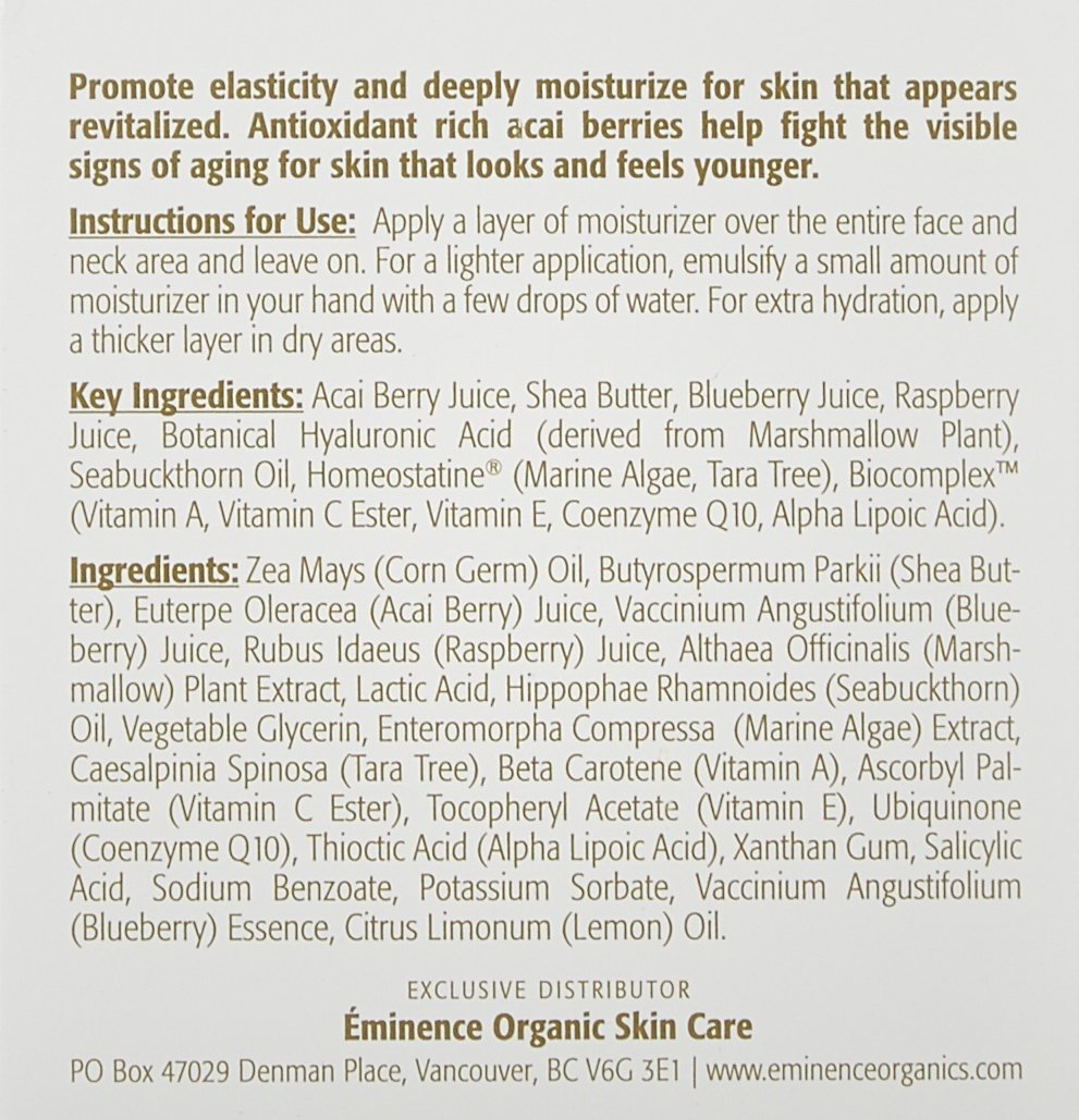 Eminence Organic Skincare Firm Skin Acai Moisturizer with - Eminence Official Imagery - 4