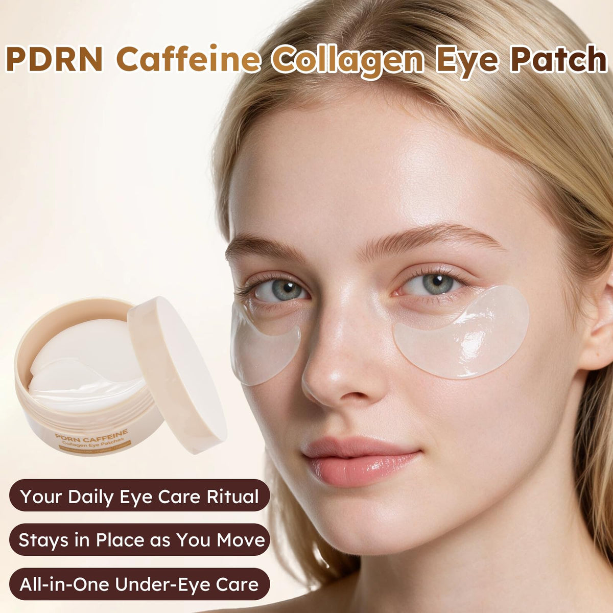 PDRN Caffeine Collagen Eye Patches for Puffy Eyes - Jessasjet Official Imagery - 8