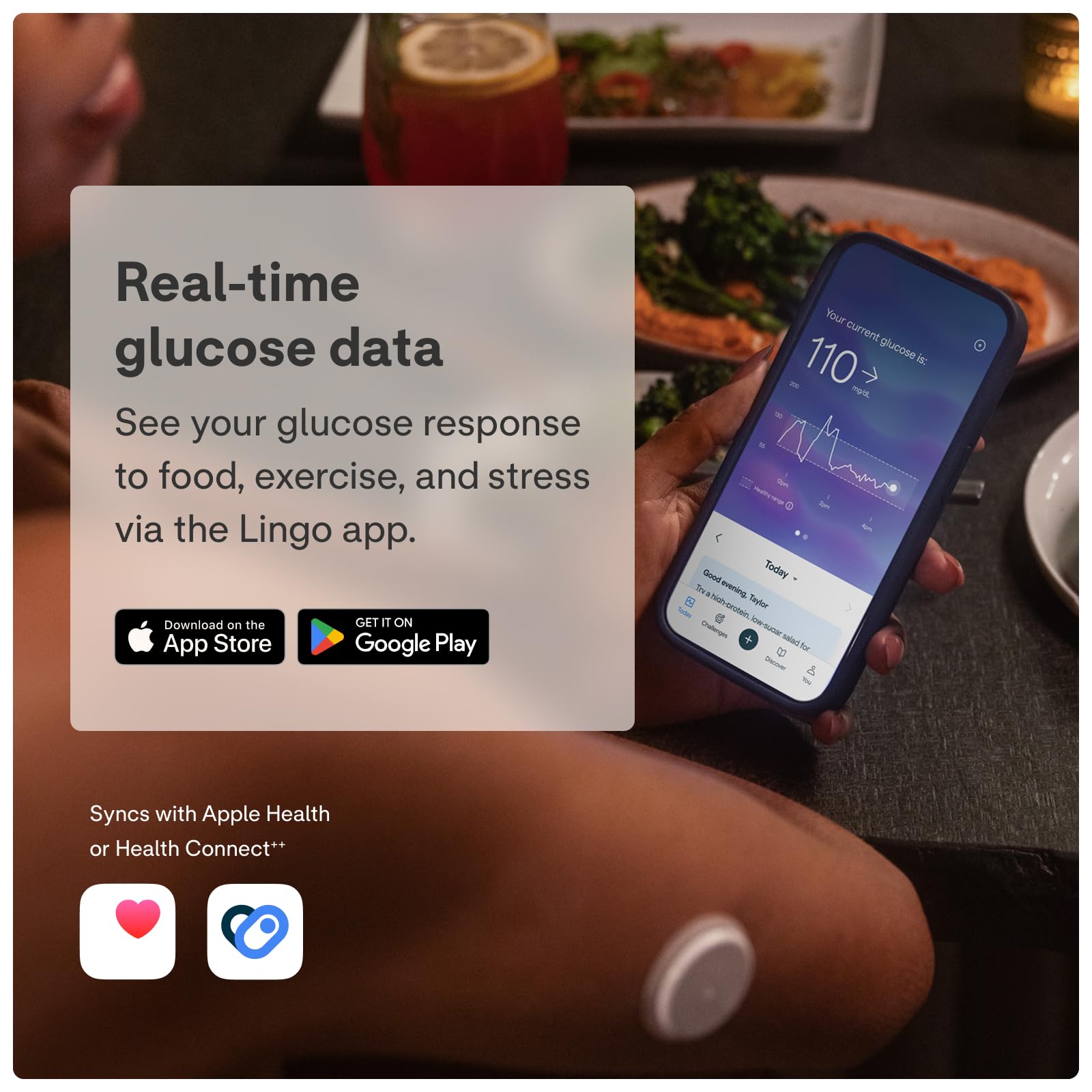 Lingo Continuous Glucose Monitor  . 24/7 Glucose Tracking - Lingo Official Product View 6