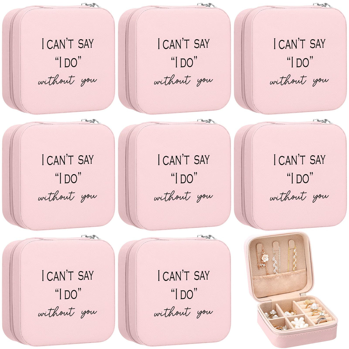 Colingmill 8 Pcs Bridesmaid Proposal Jewelry Box Gifts I Can - Colingmill Official Imagery - 8