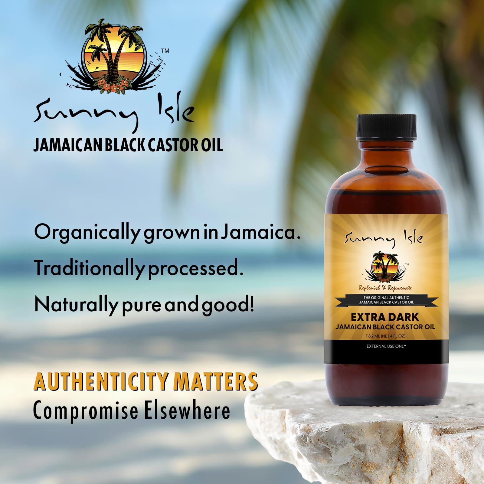 Sunny Isle Extra Dark Jamaican Black Castor Oil , Richer Thicker JBCO - Sunny Isle Official Product View 8