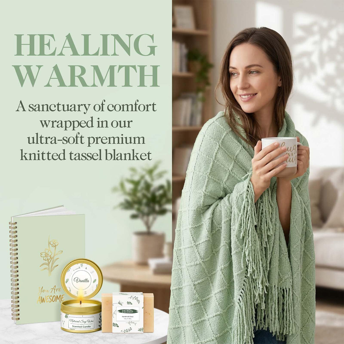 Wasocol Birthday Gifts for Women Self Care Gift Basket Get - Wasocol Official Imagery - 5