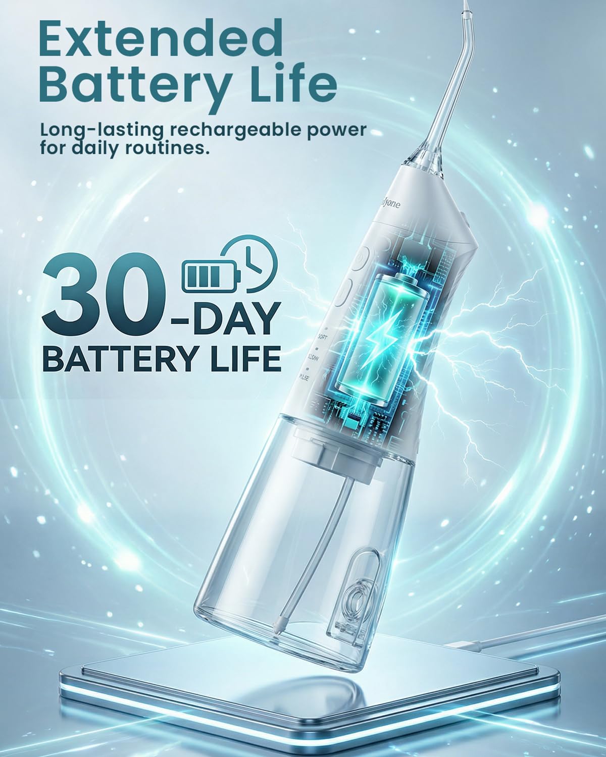 Onlyone Portable Water Flosser with 3 Settings 5 Tips for - Onlyone Official Imagery - 8