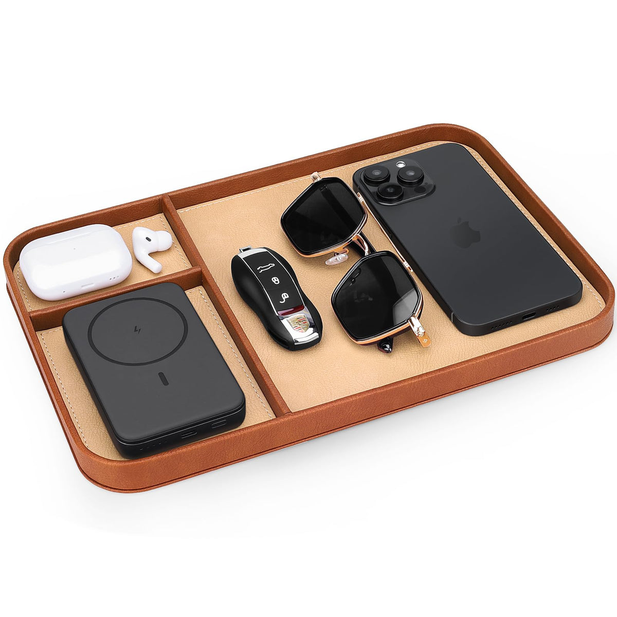 SENEN Leather Tray Stylish and Organized Multifunctional - SENEN Official Imagery - 2
