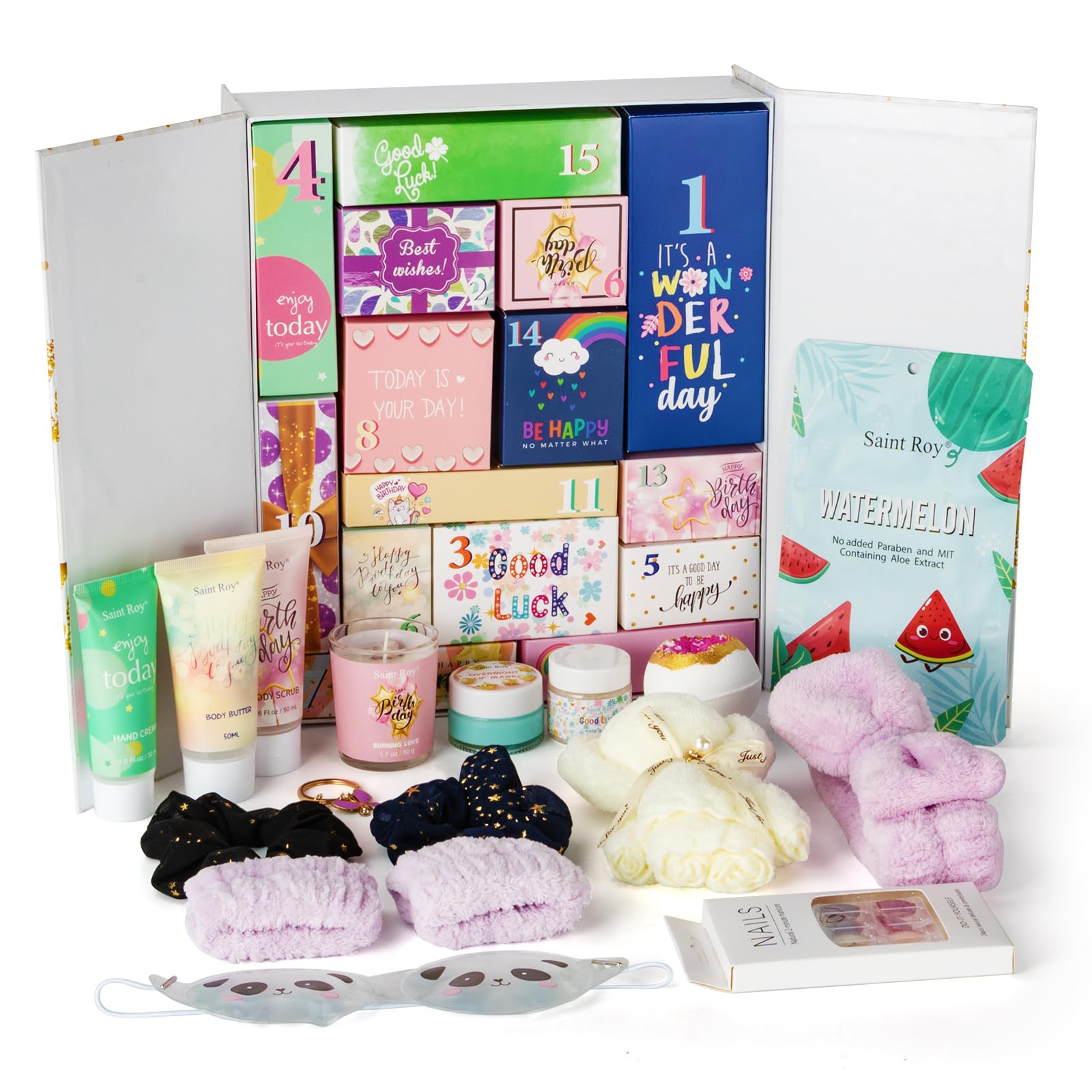 Spa Bath &amp; Body Gifts for Women, Jasmine Peony Spa Gift - Saint Roy