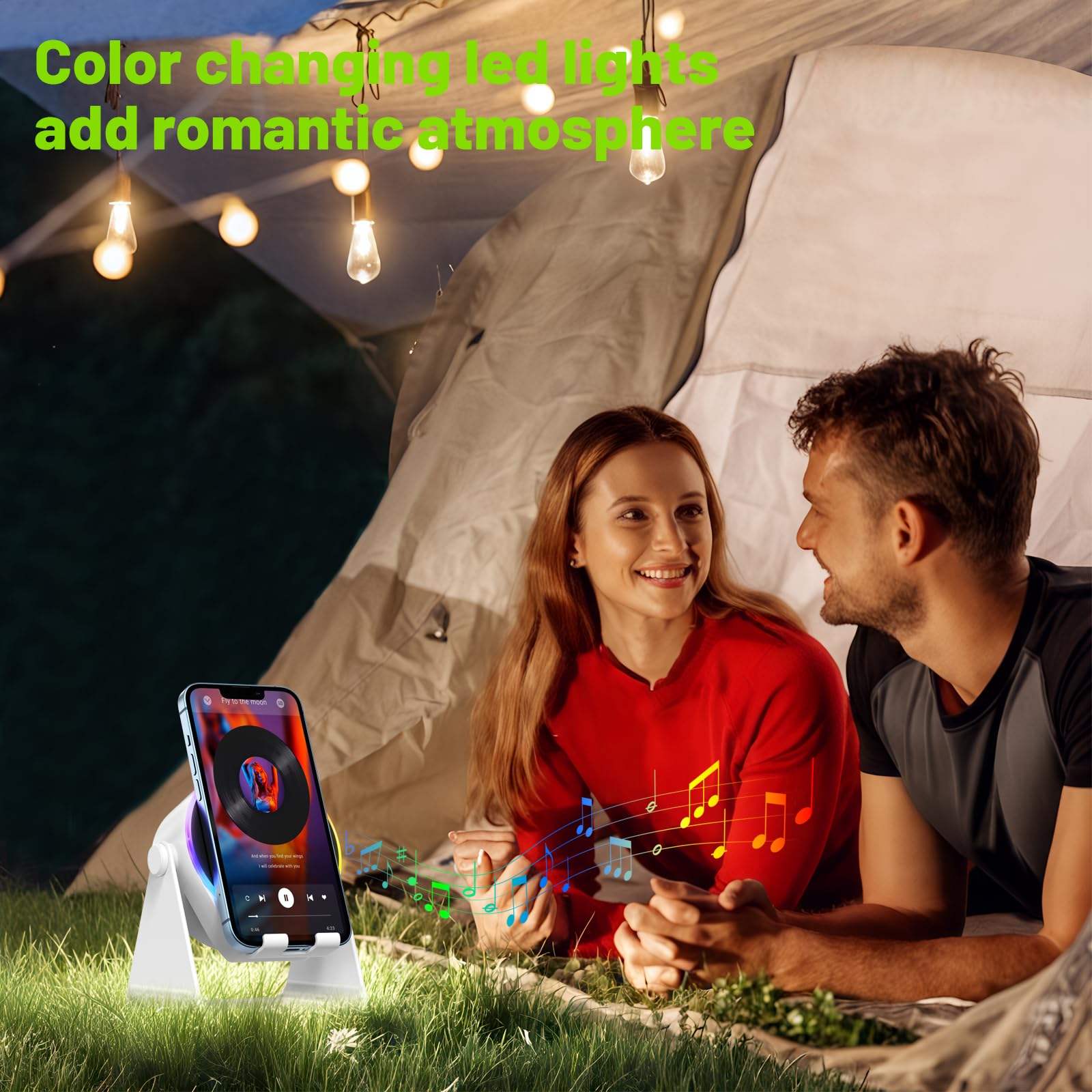 Dohelly Wireless Induction Bluetooth Speaker 4 in1 Phone Holder Speaker - Dohelly Official Product View 8