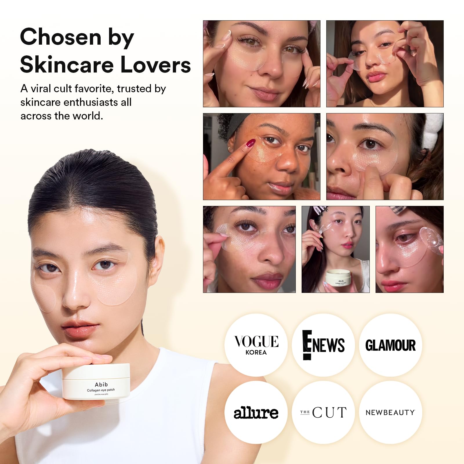 Abib Vegan Collagen Eye Patches for Wrinkles &amp; Fine Line - Abib