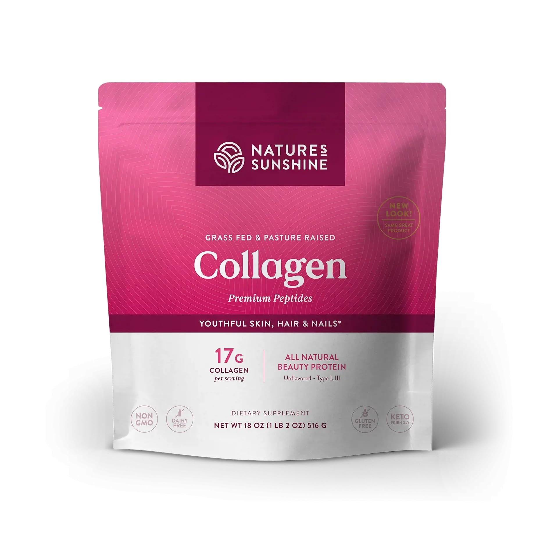 Nature s Sunshine Collagen Powder Type I and III Grass Fed - Nature's Sunshine Official Imagery - 1