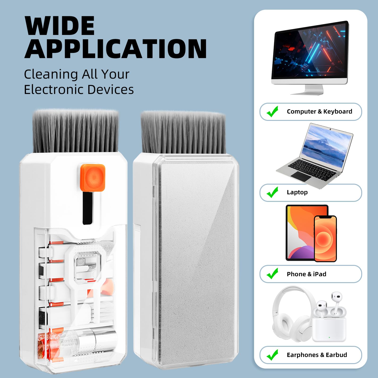 Ordilend Keyboard Cleaner & Laptop Cleaning Kit, All-in-1 for Com by Ordilend - Angle View 7