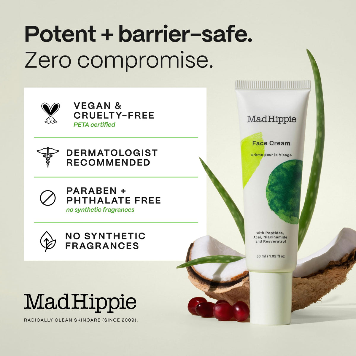 Mad Hippie Face Cream Hydrating Peptide Facial Moisturizer 1 - Mad Hippie Official Imagery - 7