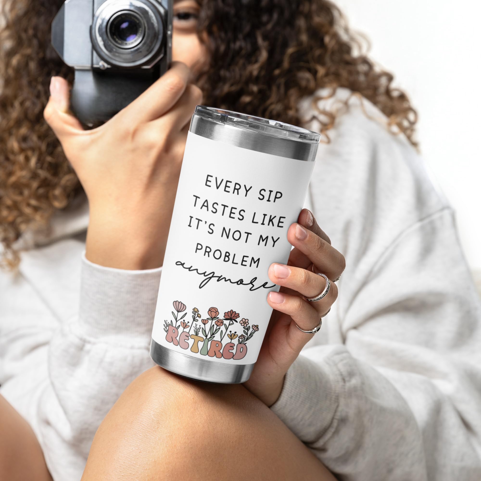 Retirement Gift Tumbler 20oz for Women & Men 2026