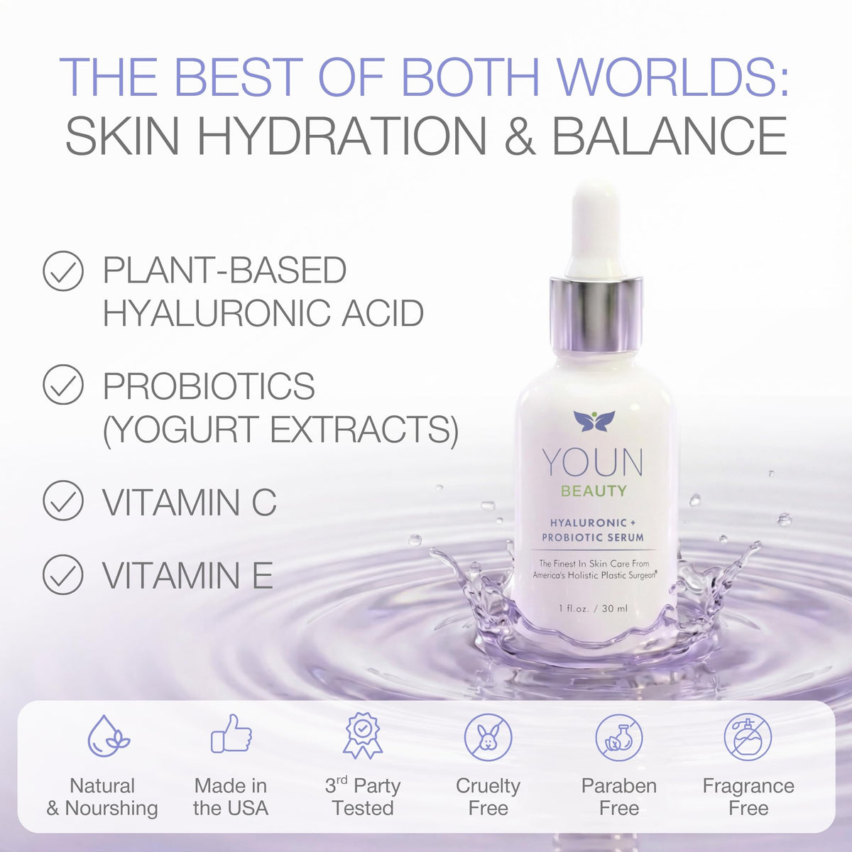 YOUN Beauty Hyaluronic Probiotic Face Serum by Dr Anthony - YOUN Beauty Official Imagery - 7