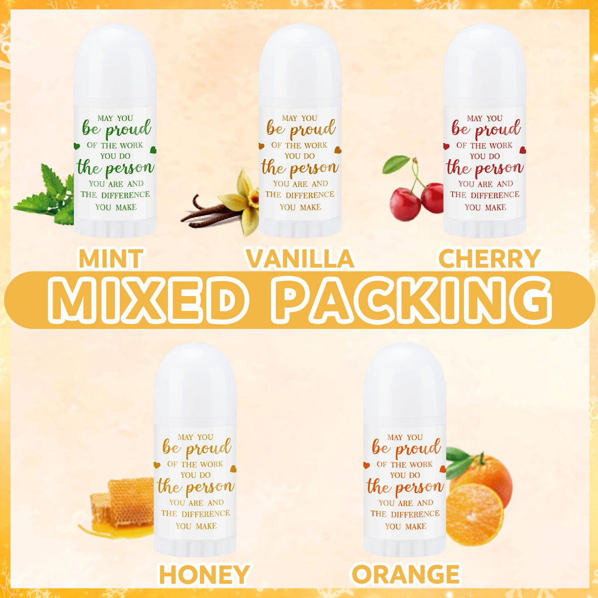 72 Pcs Housekeeping Week Gifts Bulk Appreciation Lip Balm - Swiffen Official Imagery - 4