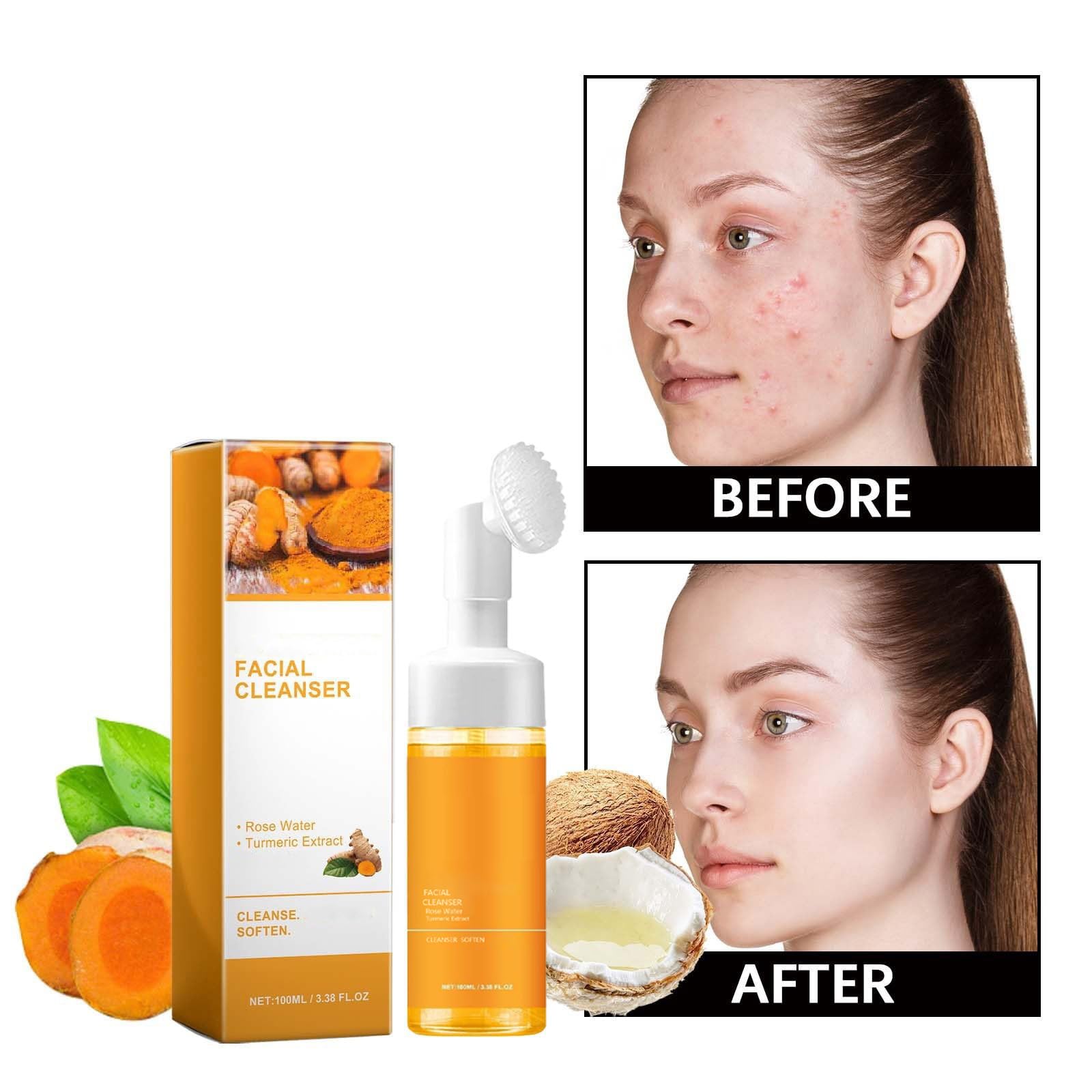 2 Pcs Turmeric Facial Cleanser - EAEVDJ Official Product Imagery - 7