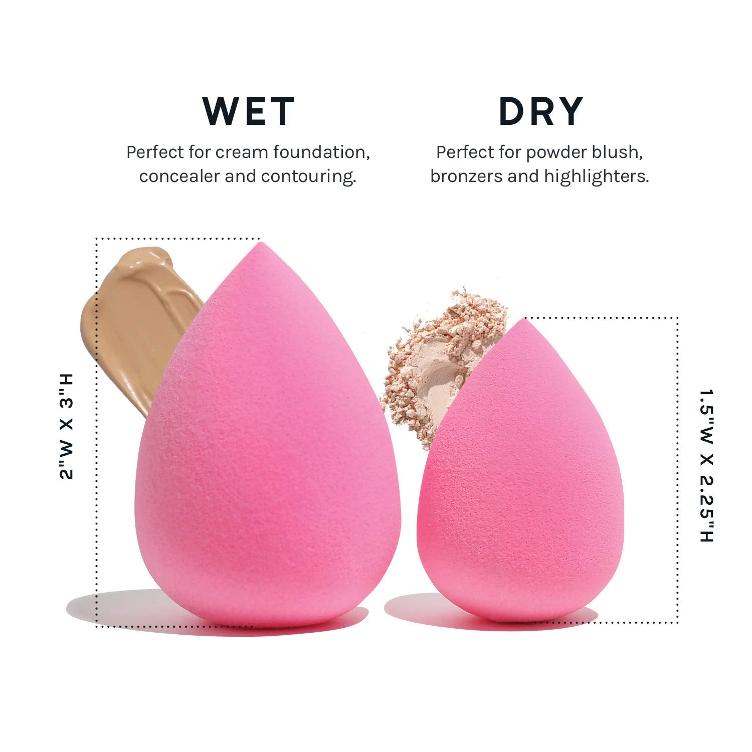 AOA Studio Collection makeup Sponge Set Latex Free and High-de... - AOA STUDIO Official Product View 8