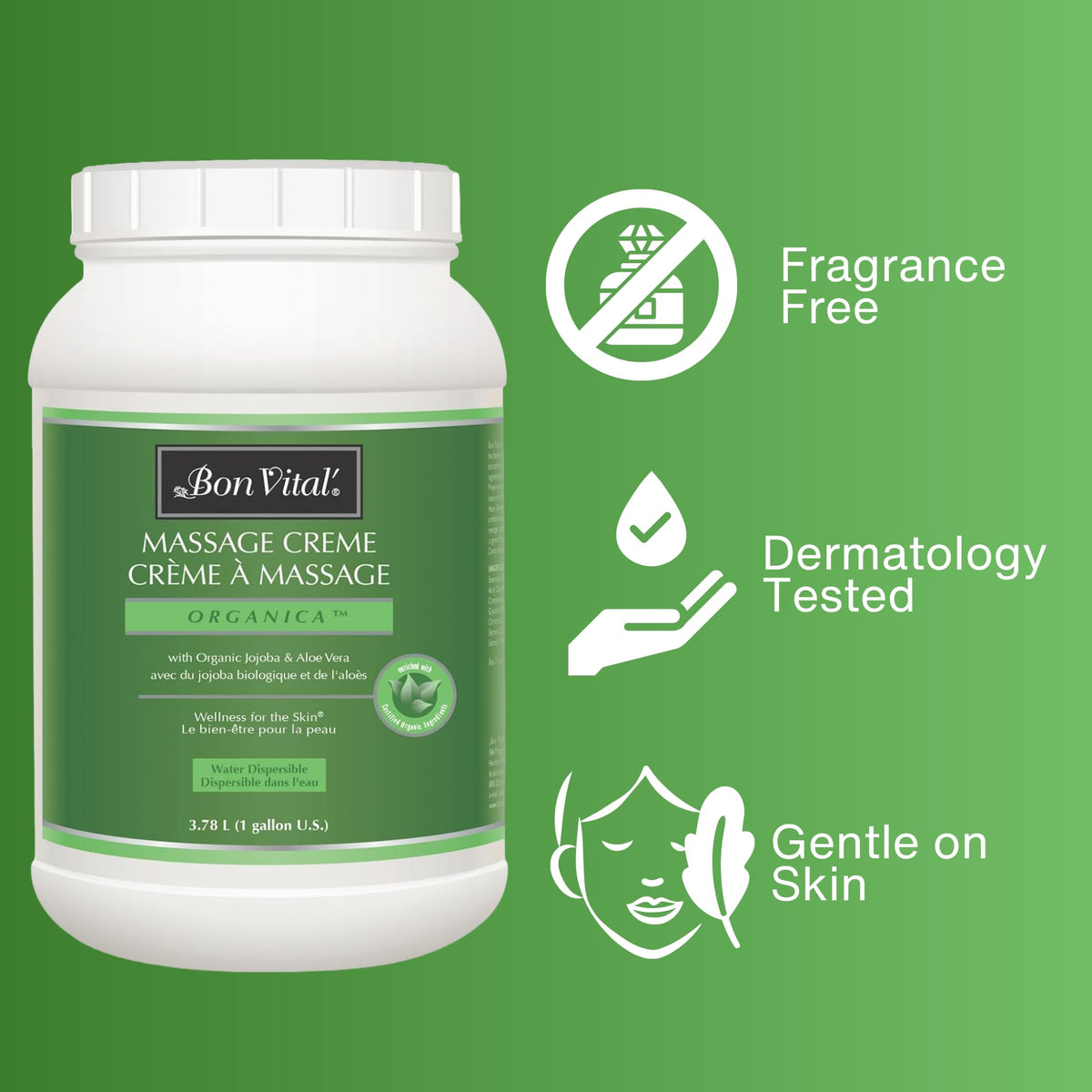 Bon Vital Organica Organic Massage Creme Jojoba Oil Therapy - Bon Vital' Official Imagery - 5