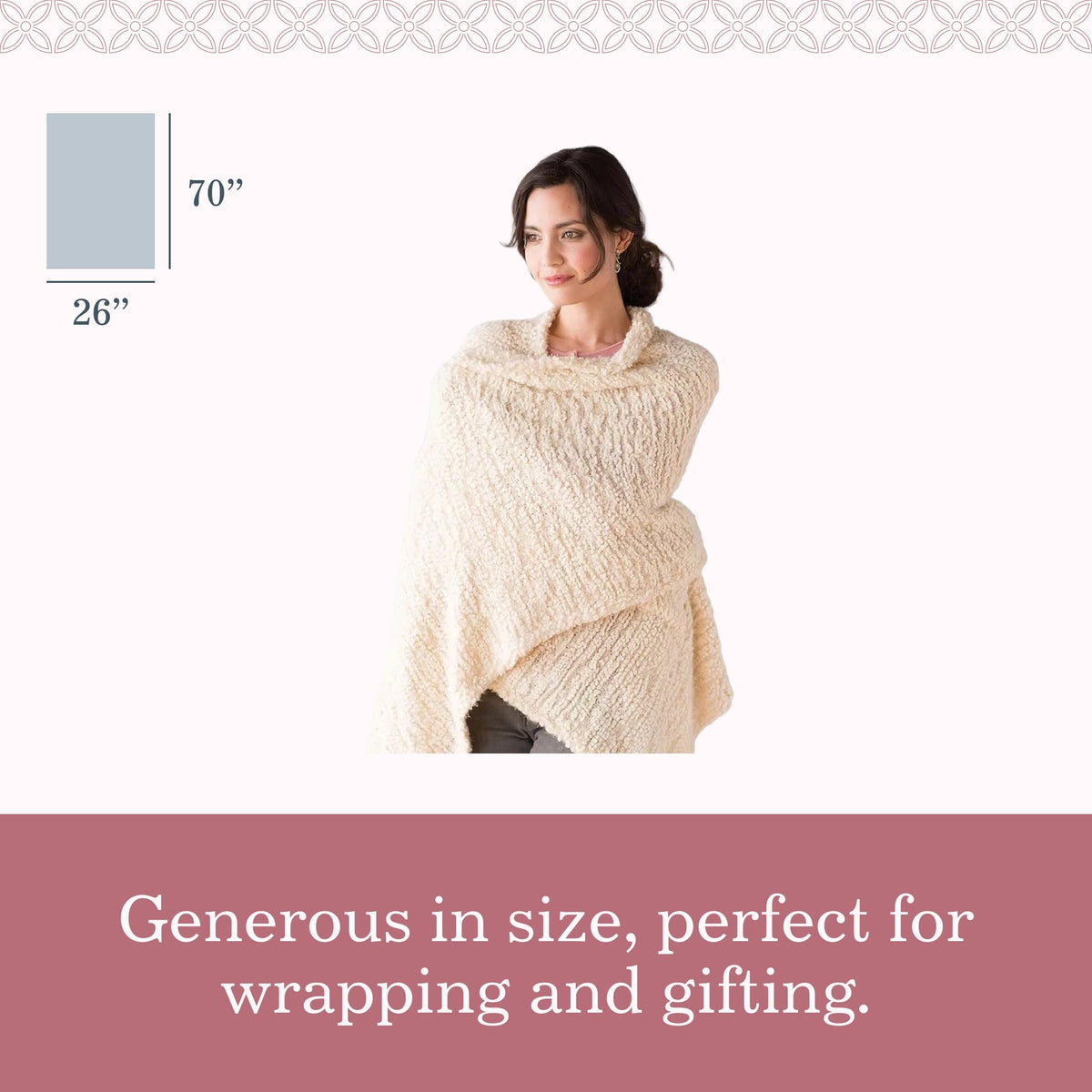 DEMDACO Giving Collection Giving Shawl with Pockets Cool - DEMDACO Official Imagery - 4