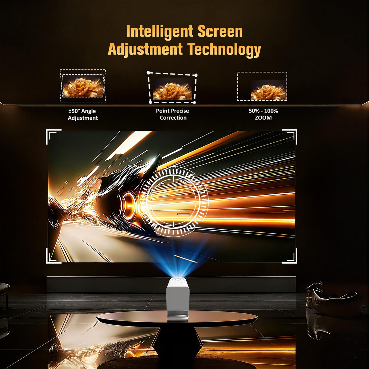 Mini Projector with WiFi and Bluetooth Overhead Projectors - XENPONAD Official Imagery - 5