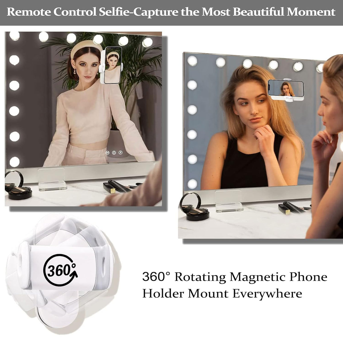 Hansong Vanity Mirror with Lights 0 6 Ultrathin Large - Hansong Official Imagery - 5