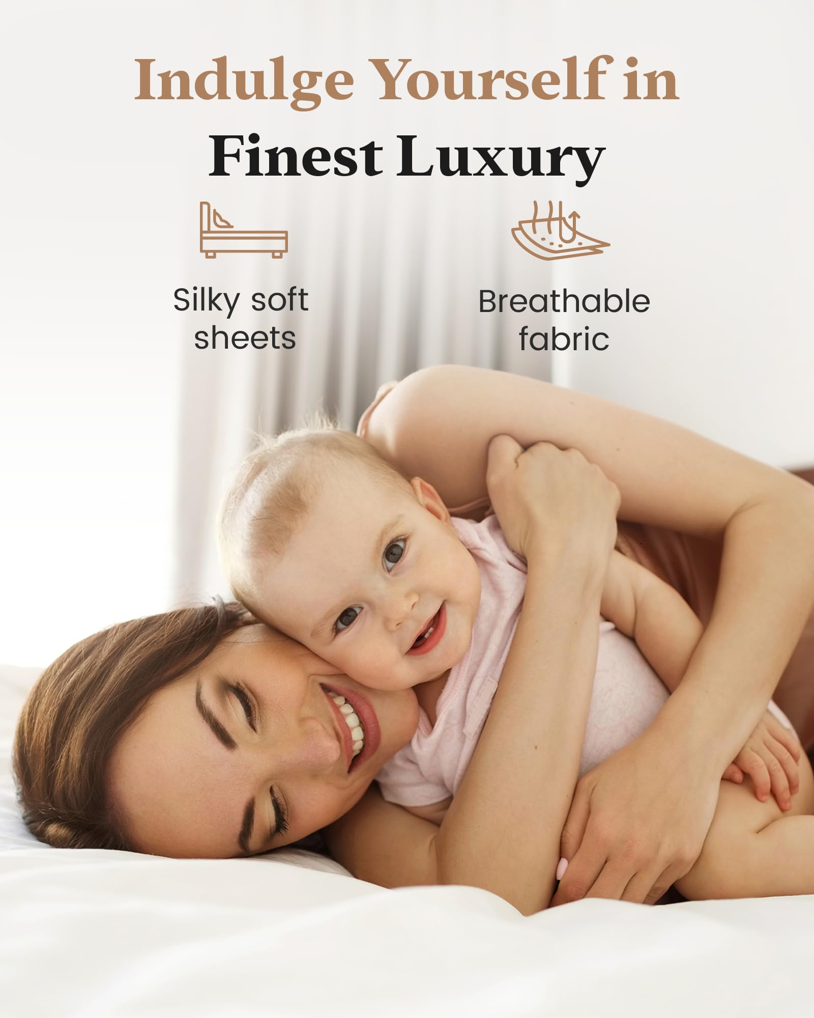 Good Sleep Bedding 100% Egyptian Cotton Twin XL Fitted Sheet, 100 - Good Sleep Bedding Official Product View 4