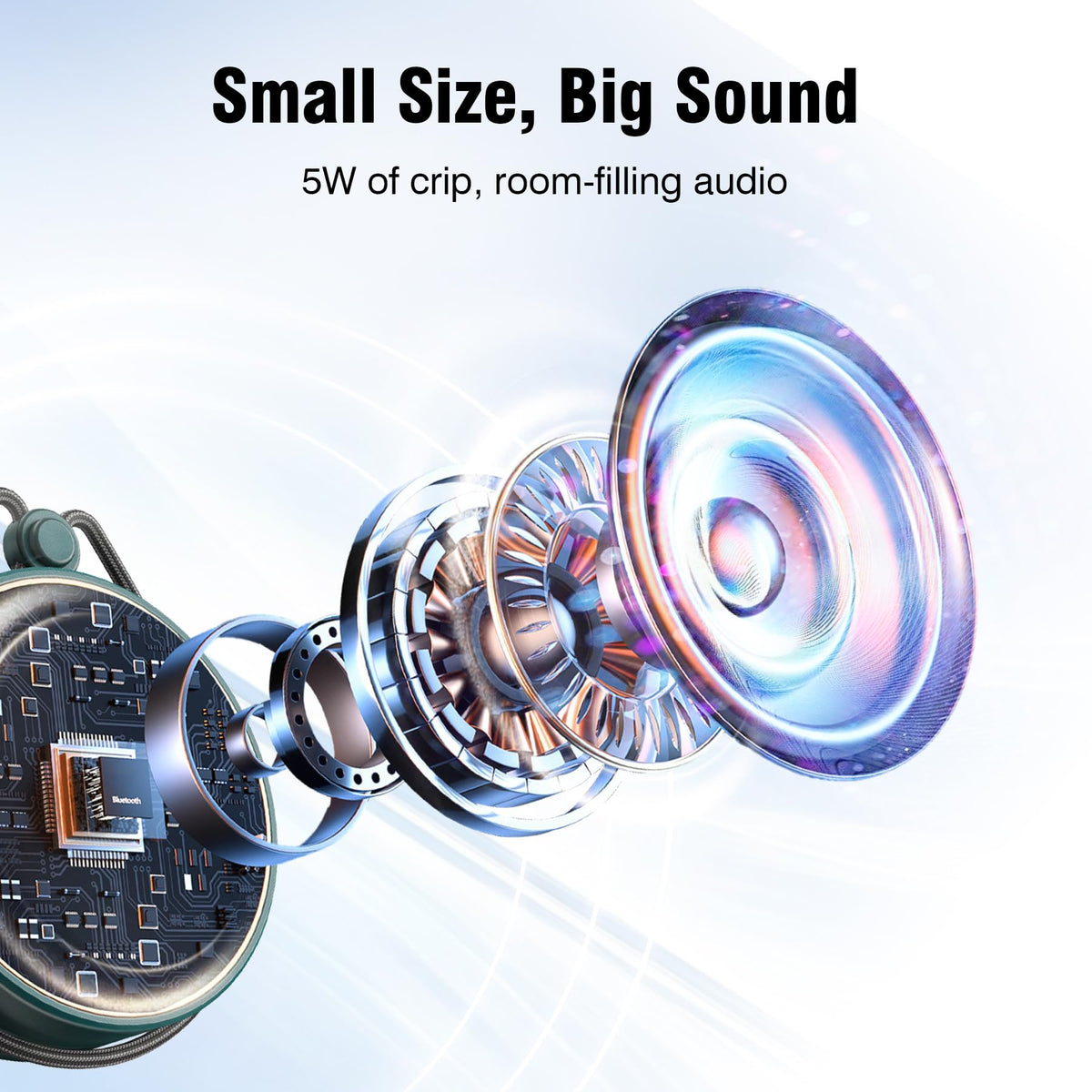INSMY C12 IP67 Waterproof Shower Bluetooth Speakers Portable - INSMY Official Imagery - 6