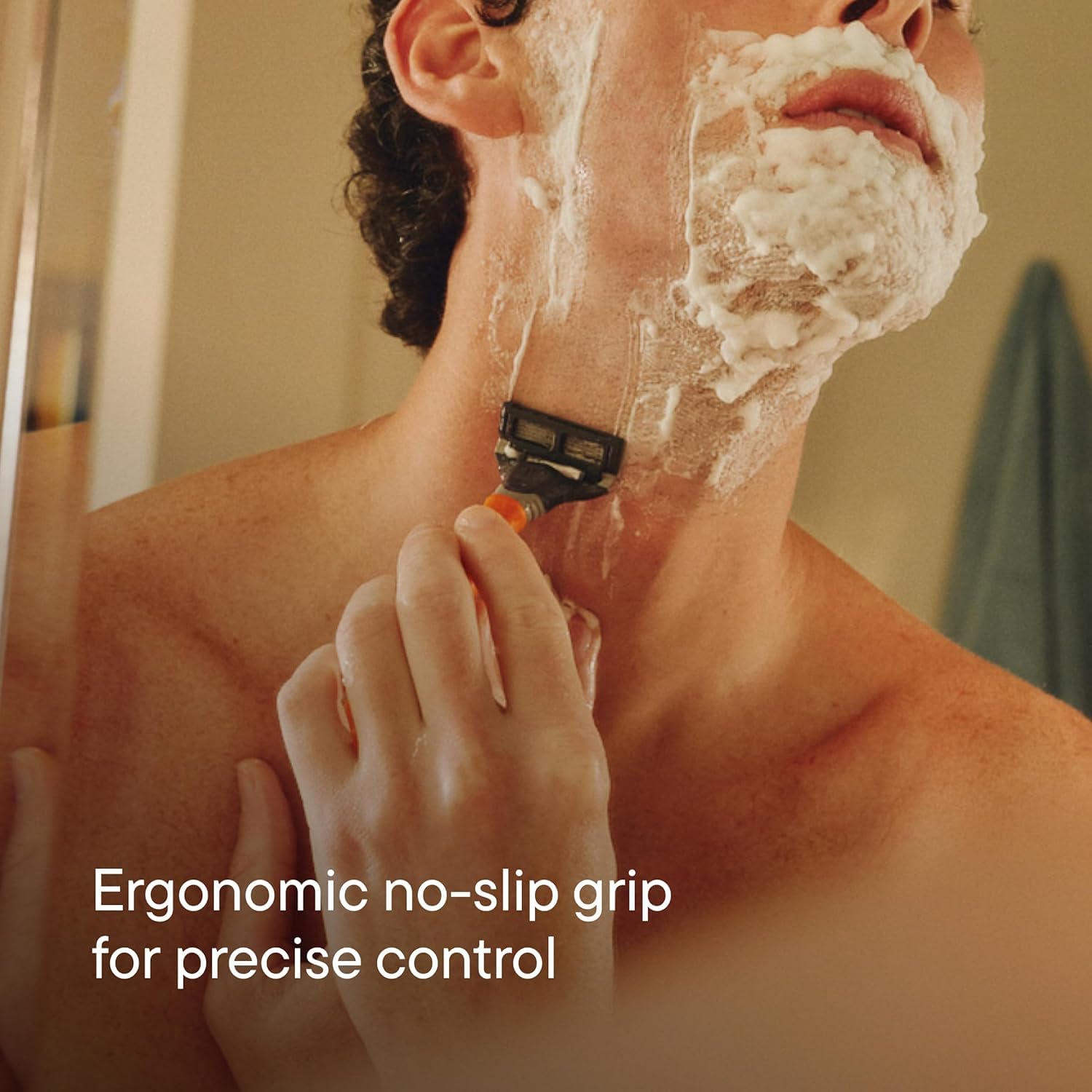 Harry's Original shaving kit for men featuring a razor handle and 15 blade refills on a clean background