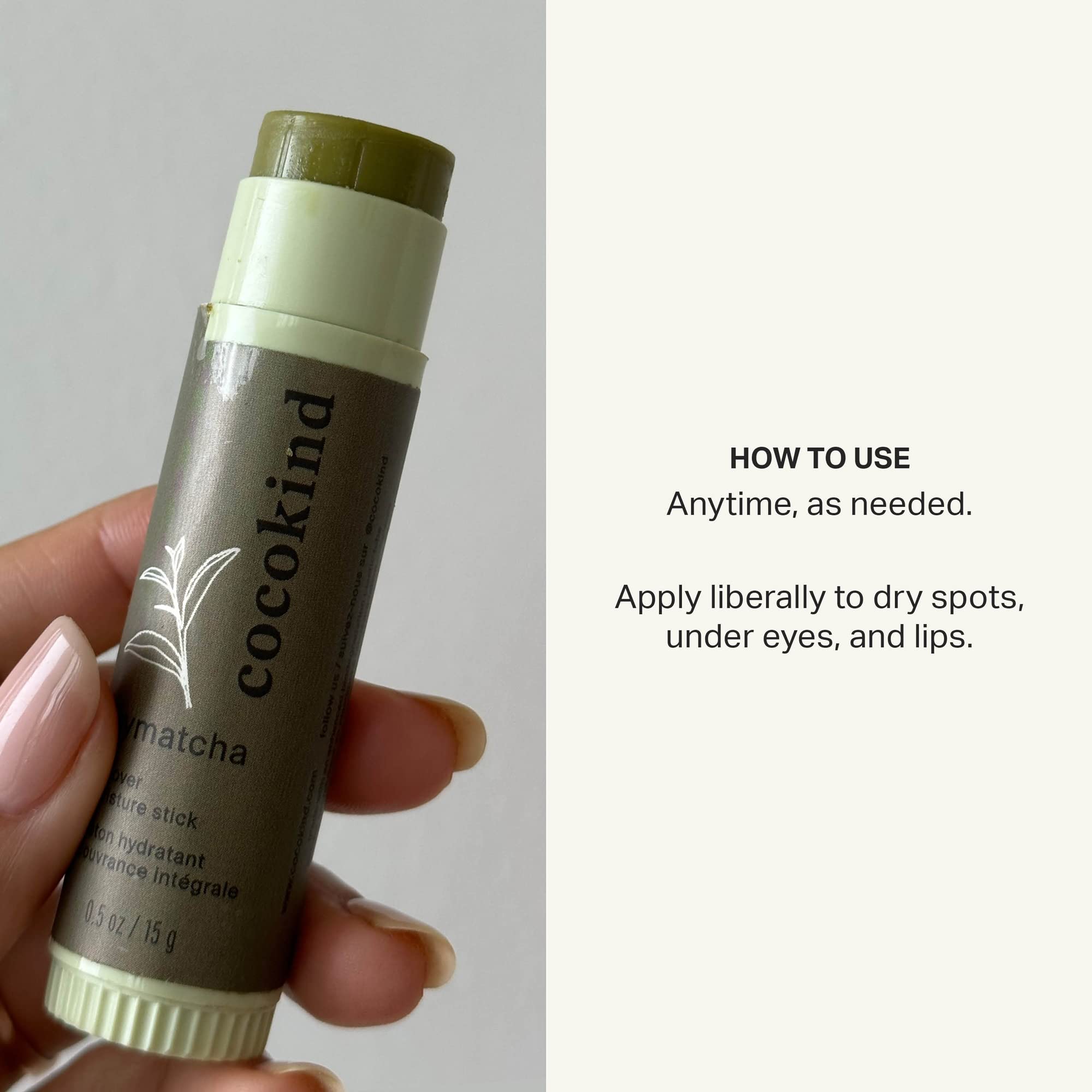 Cocokind MyMatcha Moisture Stick 0 5 Oz - Cocokind Official Product Imagery - 5