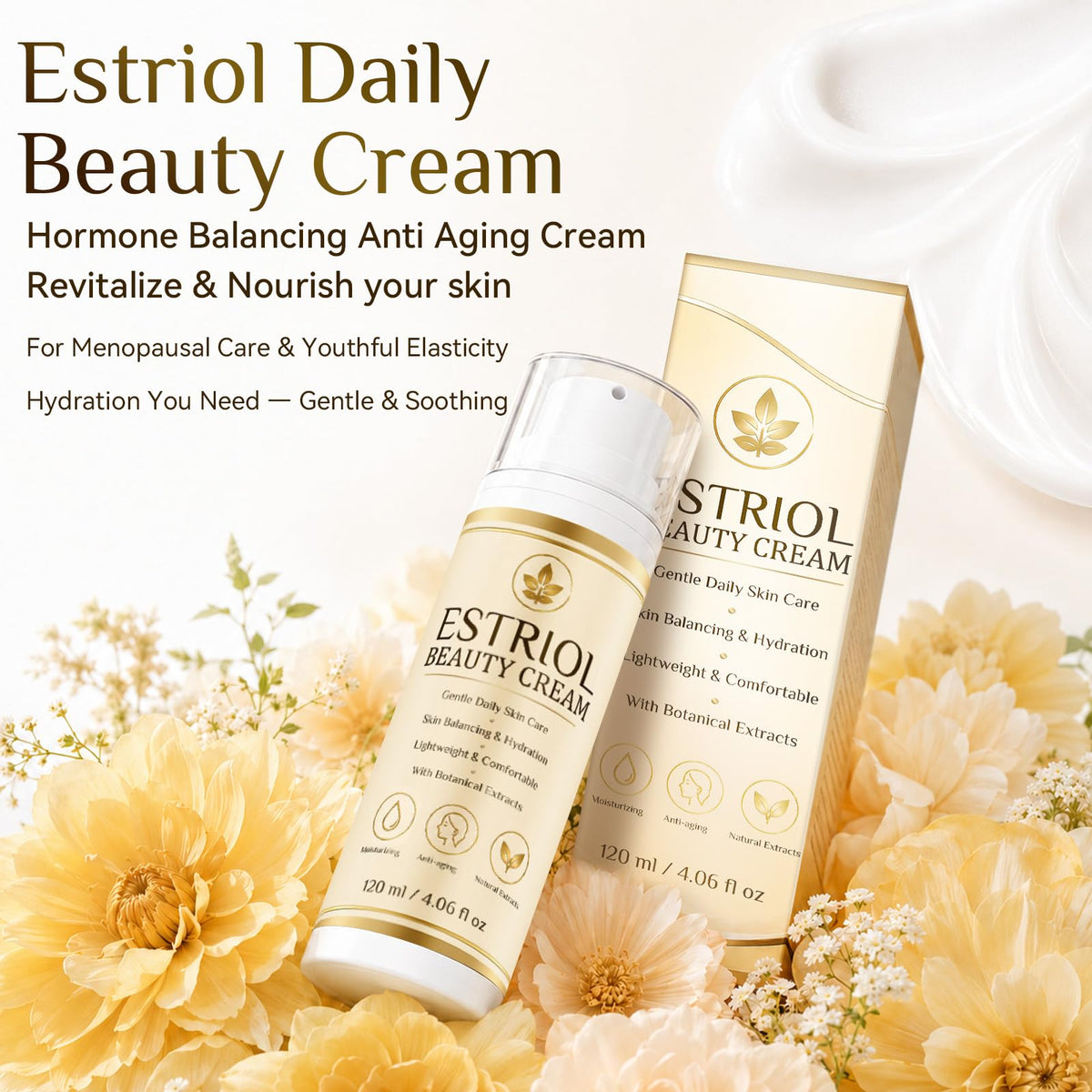 Estrogen Cream 4 06fl oz Estriol Cream for Firming Hydrating - Clennaner Official Imagery - 3