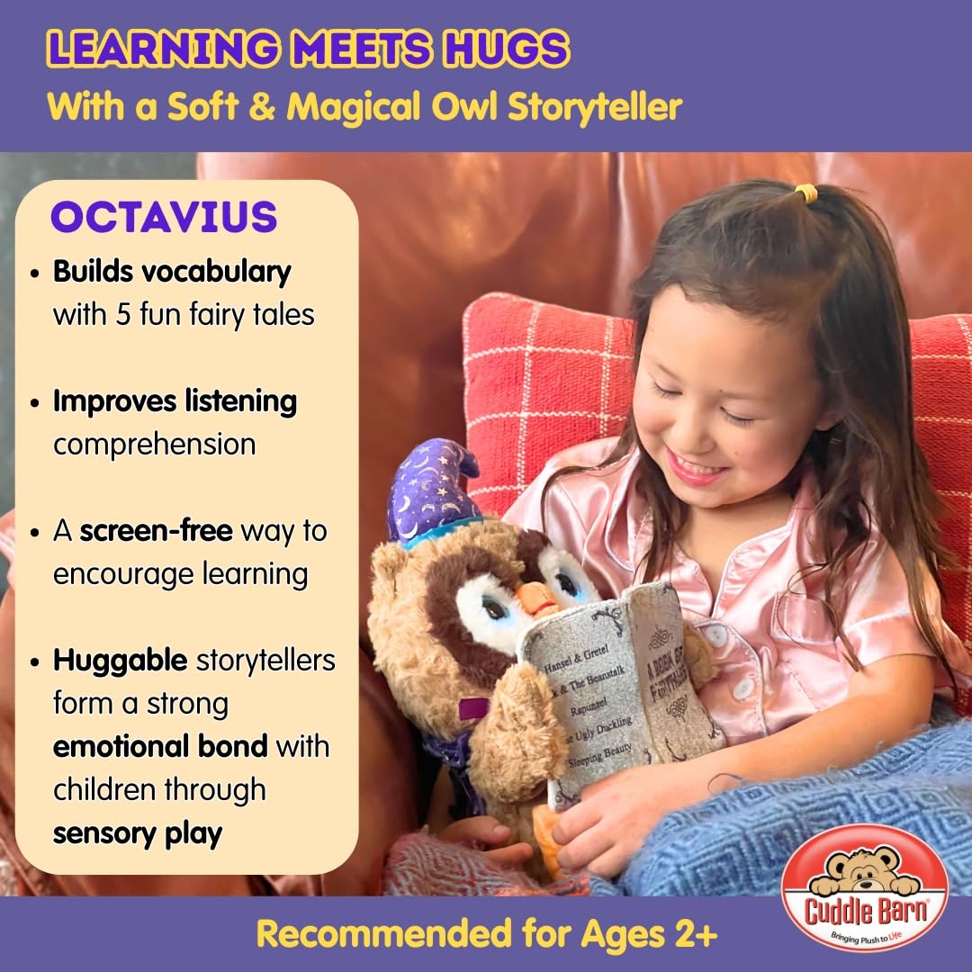 Cuddle Barn Octavius Animated Plush Owl Talks Tells 5 Fairy - Cuddle Barn Official Imagery - 6