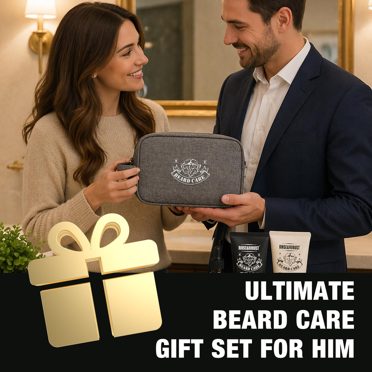 Rinse Robust Beard Kit for Men Christmas Gifts for Him Beard - Rinse & Robust Official Imagery - 8