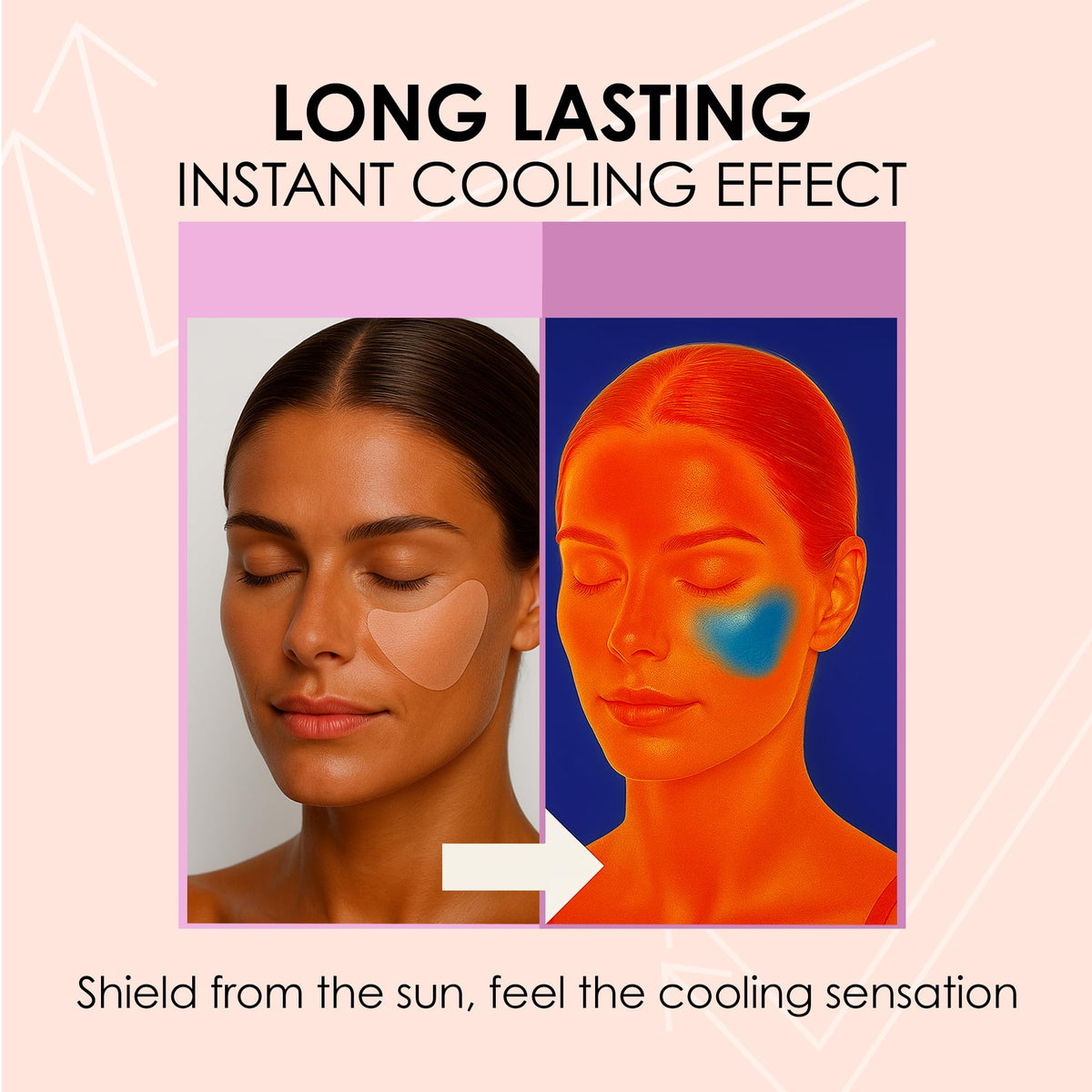 12Pairs Sun Patch Under Eye UV Protection for Golf Hiking - ORIGINAL DERMA BEAUTY Official Imagery - 4