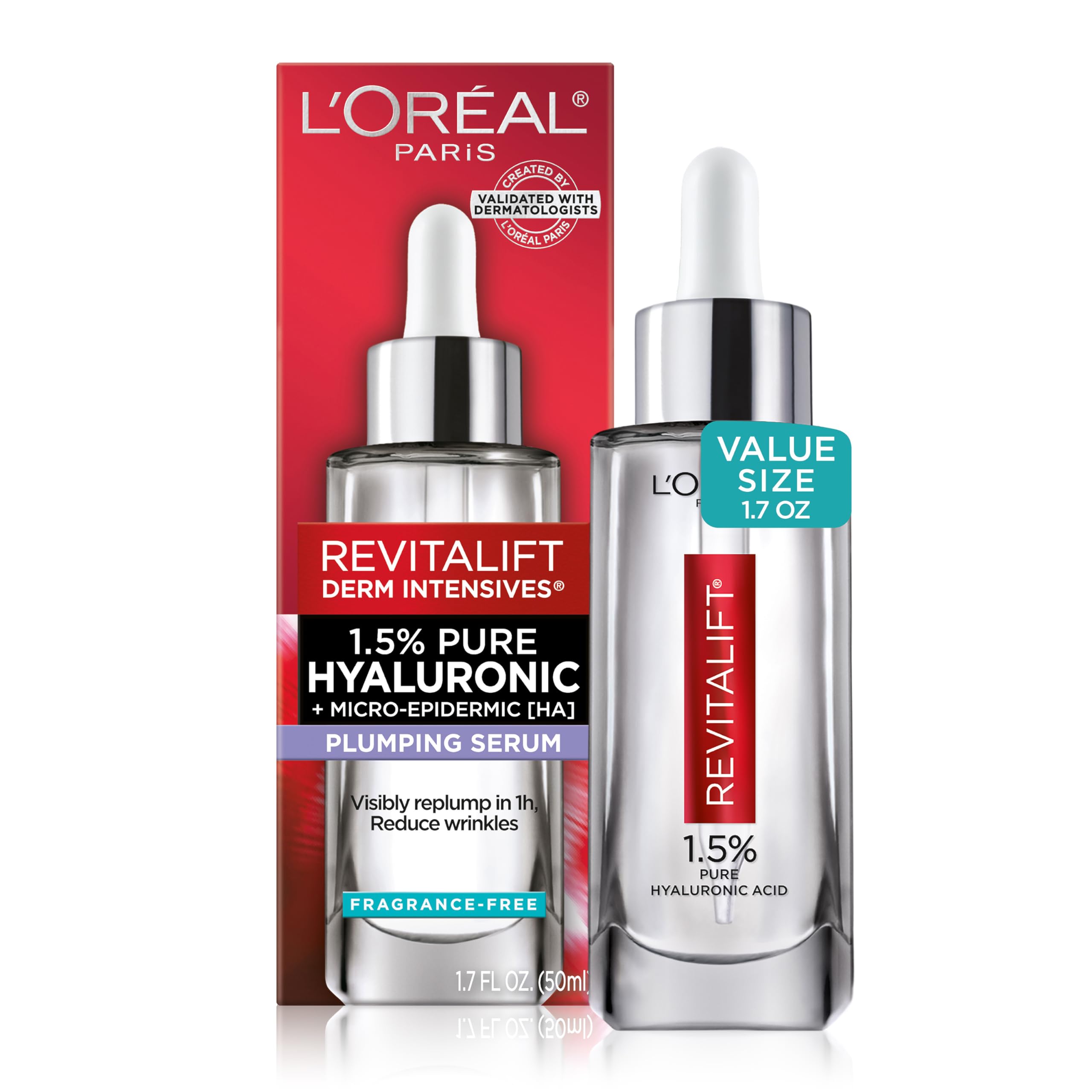 Elefair Tech L'Oreal Paris Revitalift 1.5% Pure Hyaluronic Acid Serum for Face, - Elefair Tech Official Product View 10