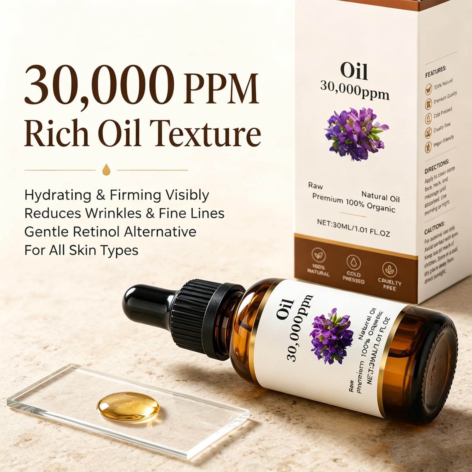 MYSQIHO Bakuchiol Oil Organic Cold Pressed of 30,000 PPM, New Advanced Serum - MYSQIHO Official Product View 3