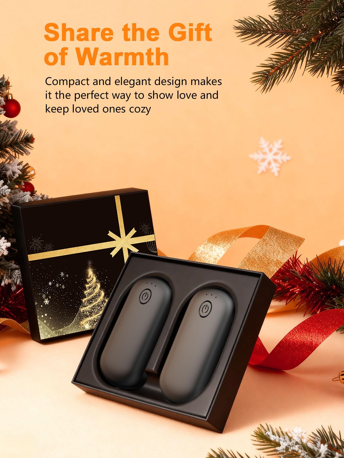 Fovendi Pocket Size Hand Warmers Rechargeable 2 Pack, 6000mAh Electric - View 8