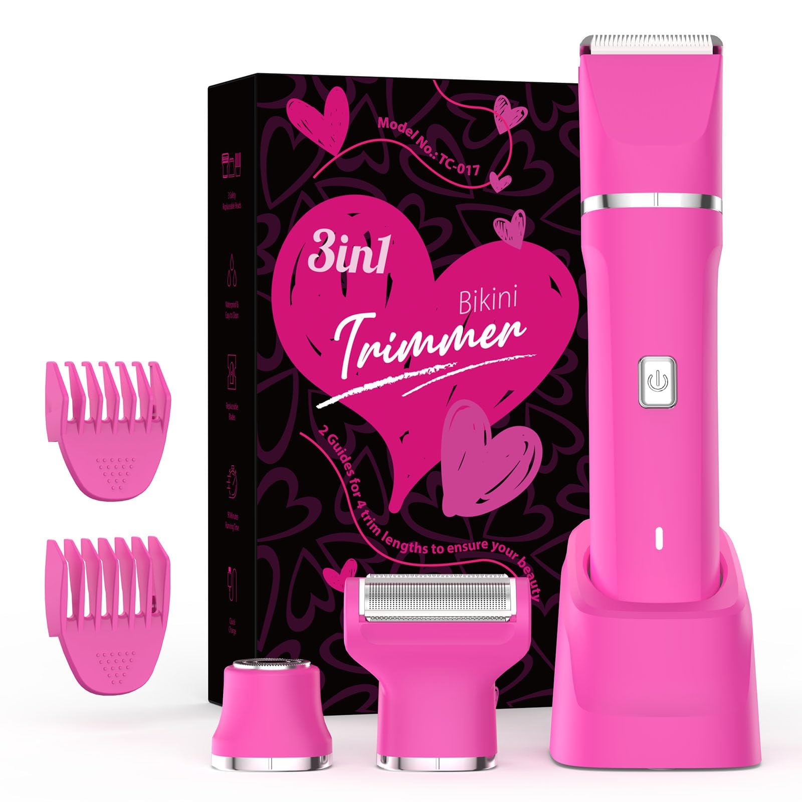 Risina 3-in-1 Bikini Trimmer & Body Grooming Kit