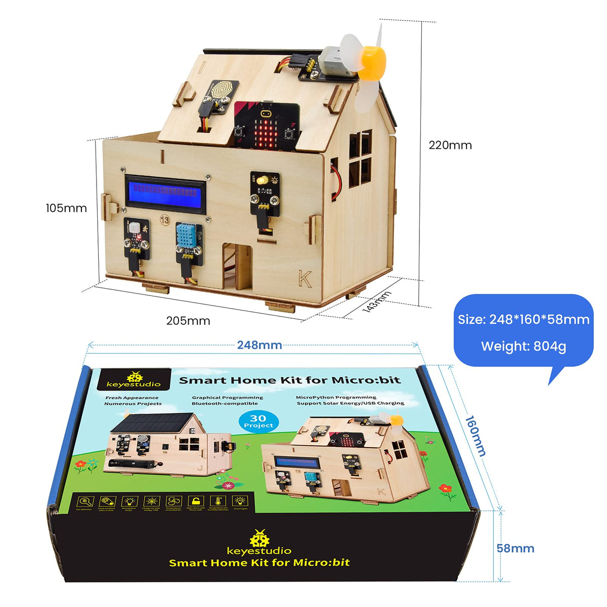 KEYESTUDIO Microbit Smart Home Starter Kit STEM Coding - KEYESTUDIO Official Imagery - 3