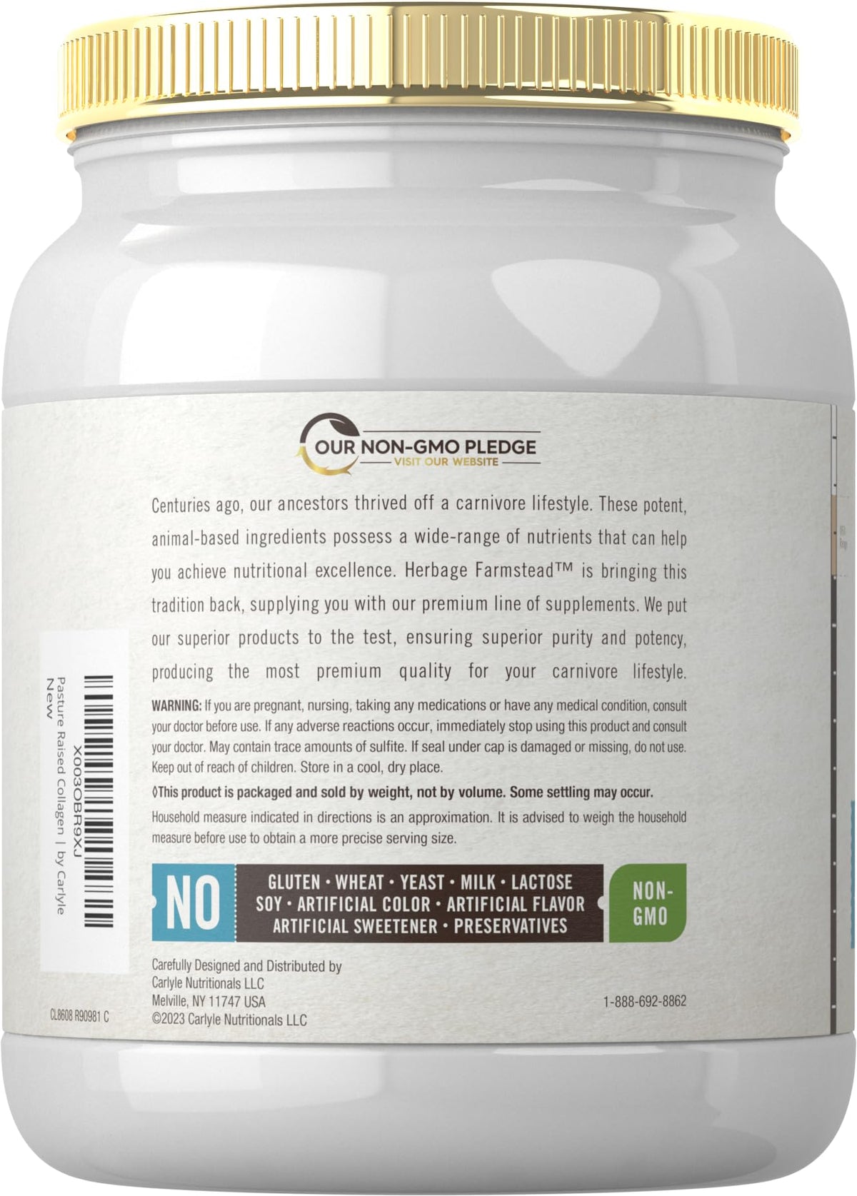 Carlyle Grass Fed Collagen Peptides Powder 20oz - Carlyle Official Imagery - 4