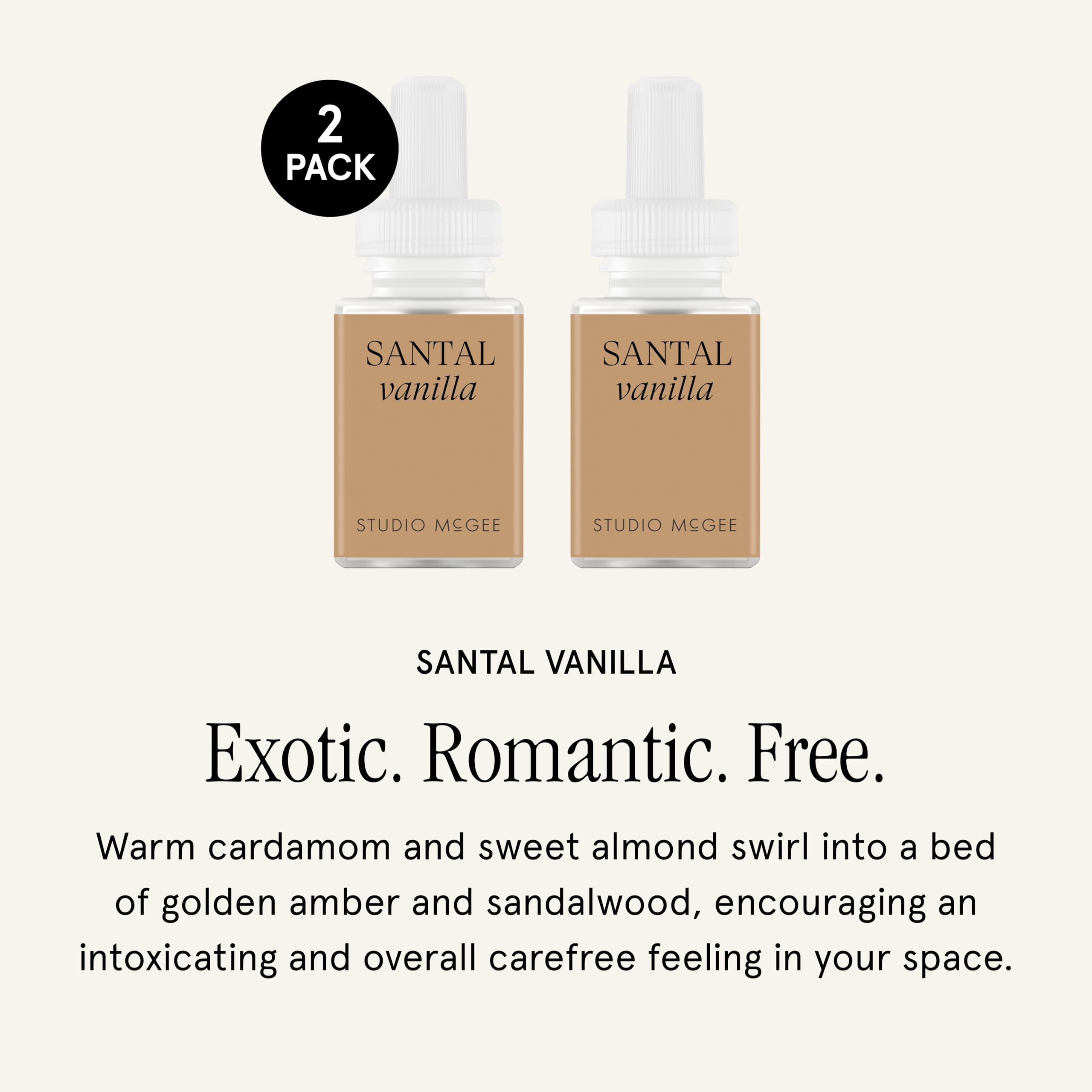 Pura x Studio McGee Home Diffuser Refill, 2 Pack, Santal Vanilla - Pura Official Product View 2
