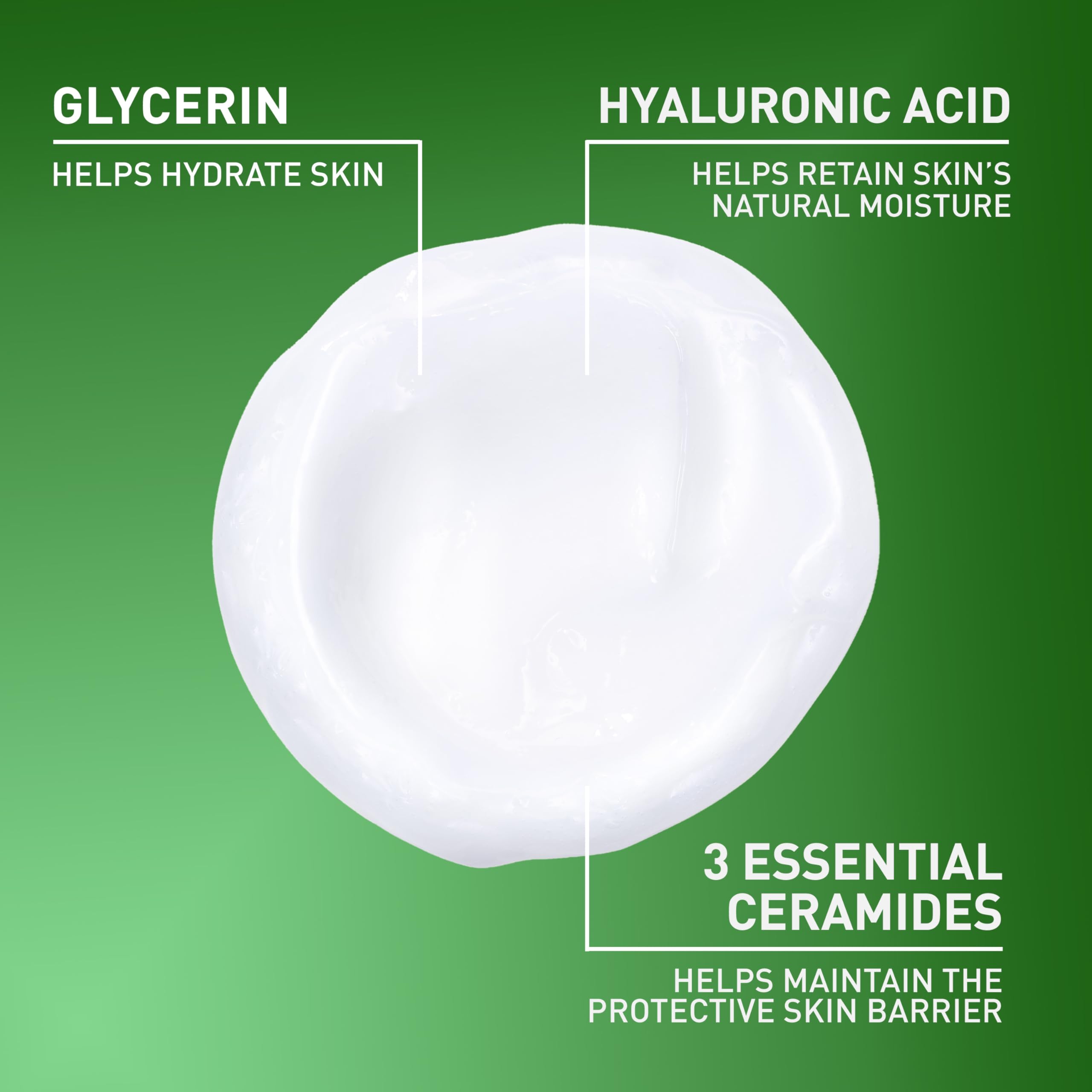 CeraVe Hydrating Cleanser with Hyaluronic Acid, Face Wash for... - CeraVe Official Product View 4