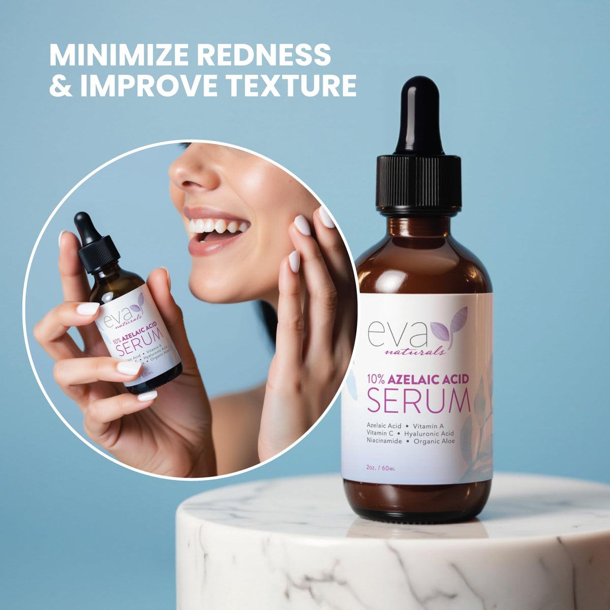 Eva Naturals Azelaic Acid 10 Facial Serum 2 fl oz - Eva Naturals Official Imagery - 7