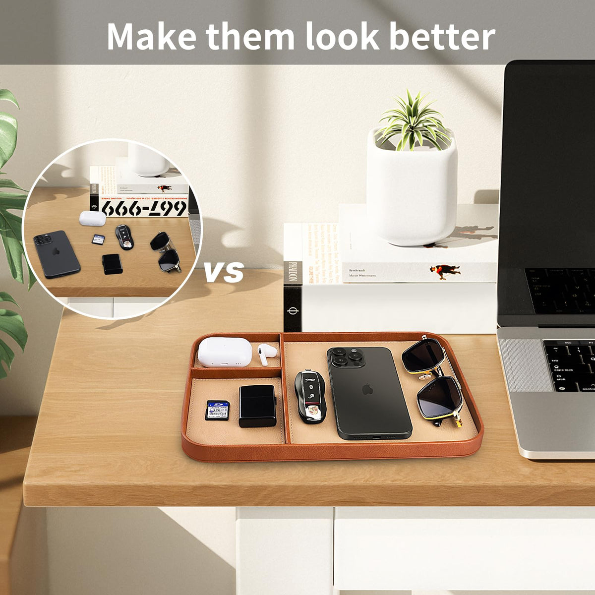 SENEN Leather Tray Stylish and Organized Multifunctional - SENEN Official Imagery - 8