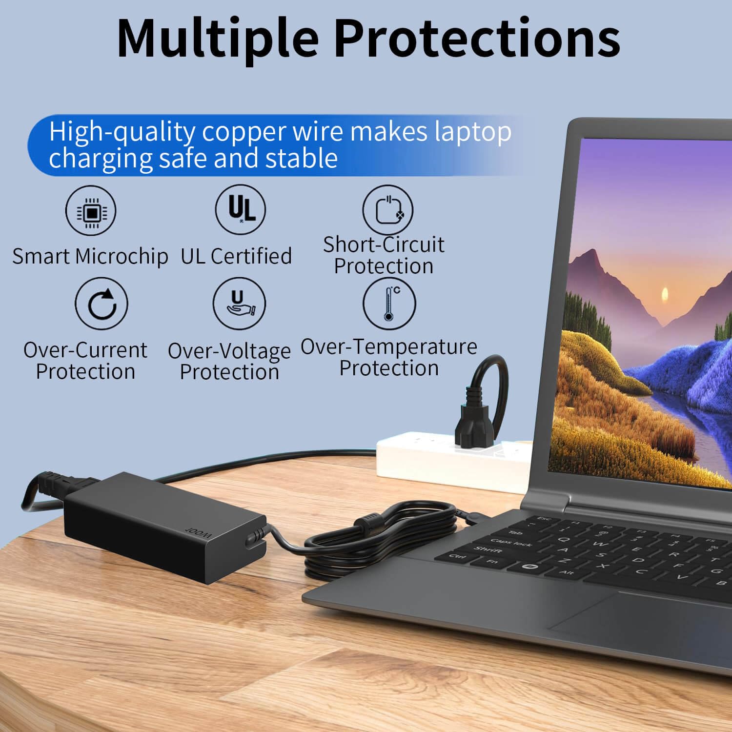 100W USB-C Laptop Charger for Lenovo — Slim & Fast