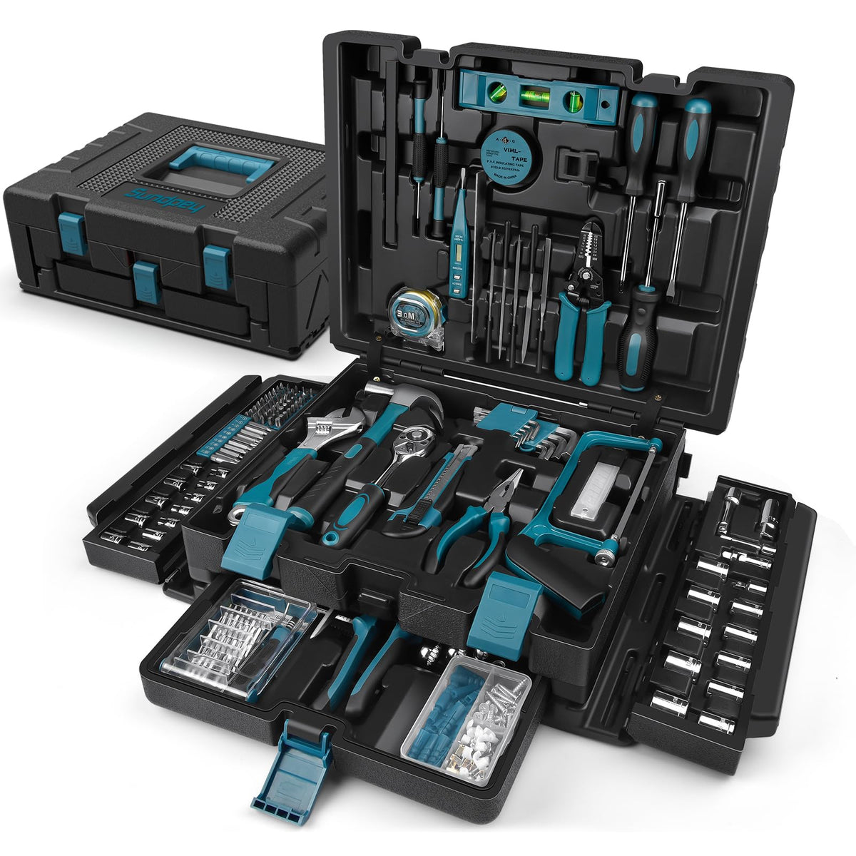 Sundpey 379 Pcs Portable Complete Home and Auto Tool Kit - Sundpey Official Imagery - 2