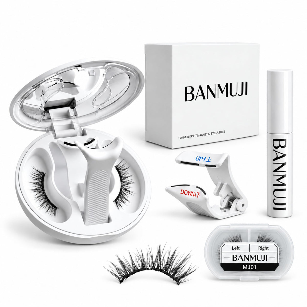 Magnetic Eyelashes with Applicator Upgrade Soft Magnetic - BANMUJI Official Imagery - 2