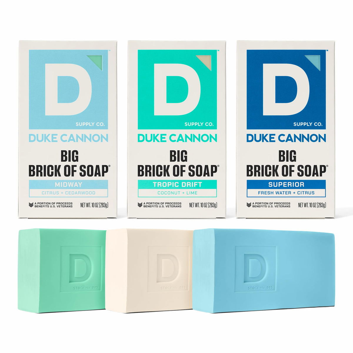 Duke Cannon Big Brick of Soap for Men 3 Pack Midway Superior - Duke Cannon Supply Co. Official Imagery - 2