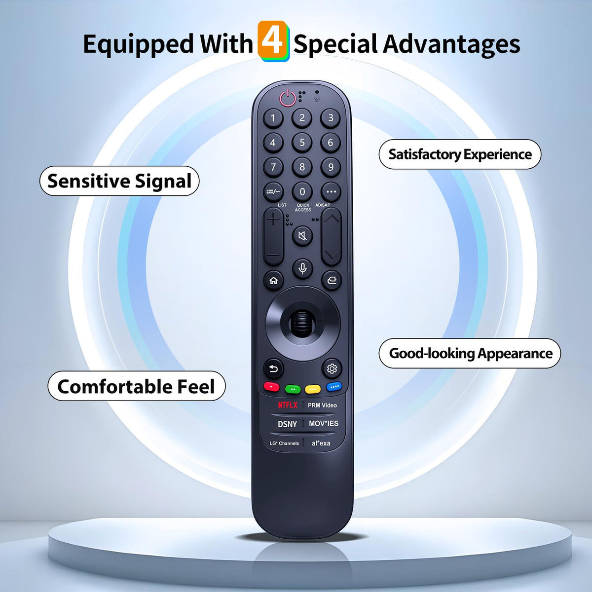 Replacement MR24GA AKB76045005 Voice Remote Control for LG - HZIME Official Imagery - 4