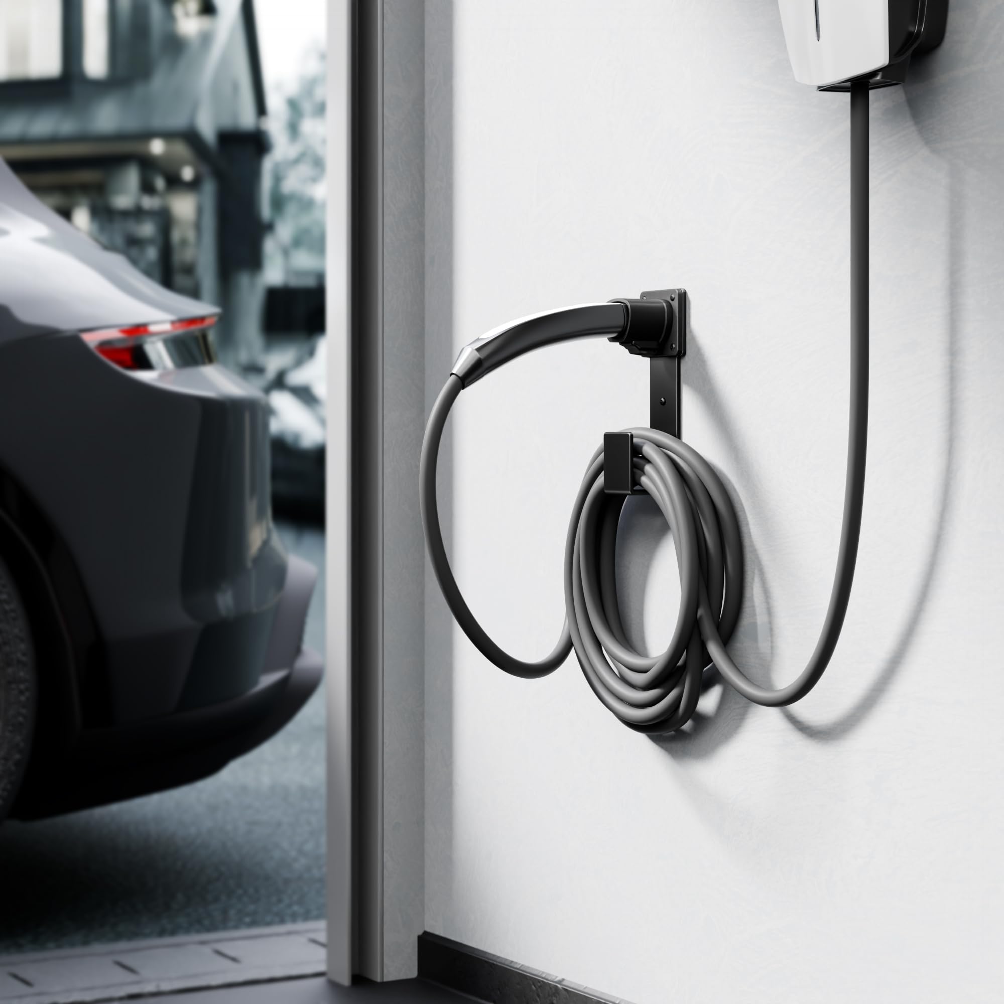 bussdis EV Charger Holder - Tesla Connector & Nozzle Holster Dock - bussdis Official Product View 2