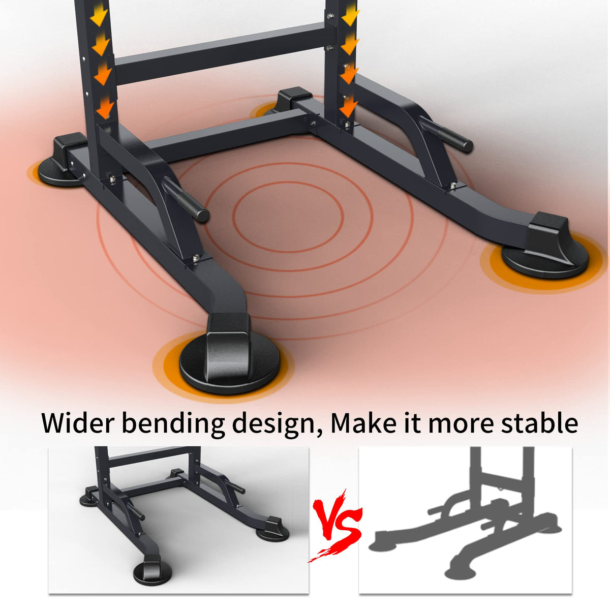 Power Tower Dip Station Workout equipment Pull up Bar for - K KiNGKANG Official Imagery - 3