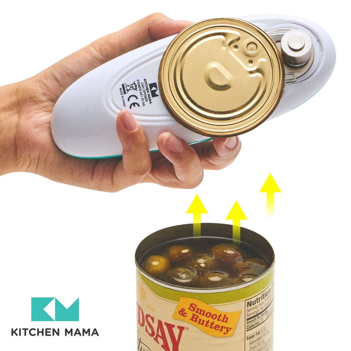 Kitchen Mama Auto Electric Can Opener Battery Operated Teal - Kitchen Mama Official Imagery - 7