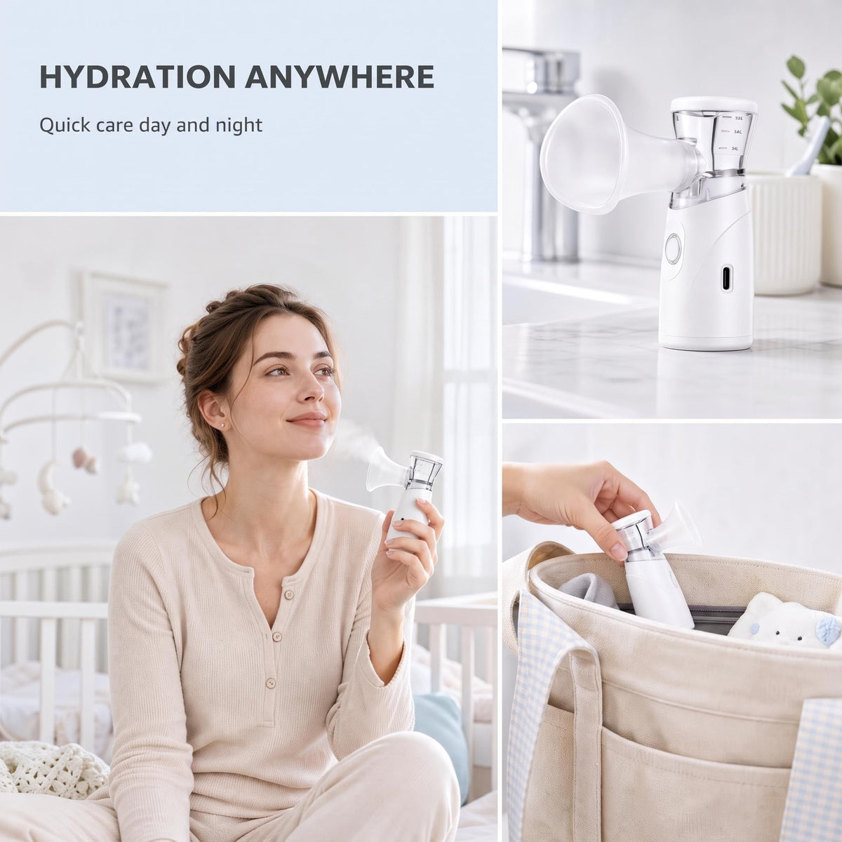 Portable Fine Mist Sprayer Nano Atomizer Humidifier with - Talzpro Official Imagery - 4
